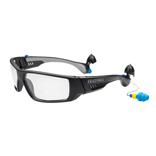 ReadyMax SoundShield Pro Series 1 Safety Glasses, Clear or Gray Anti-Fog Lens