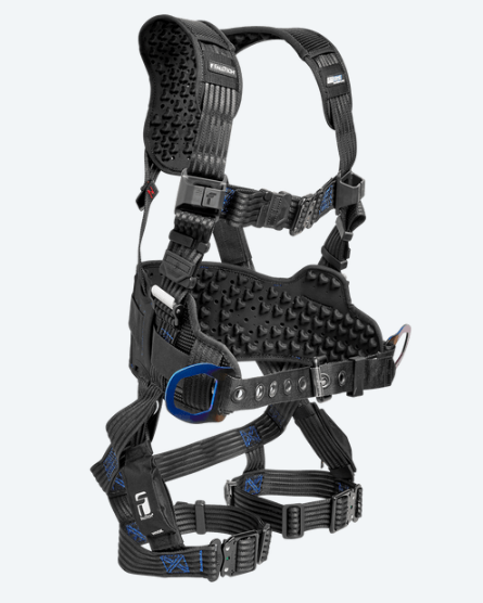 Falltech 8131QC FT-One Ultra-Lite 3D Construction Belted Full-Body Harness, Quick-Connect Legs | Each
