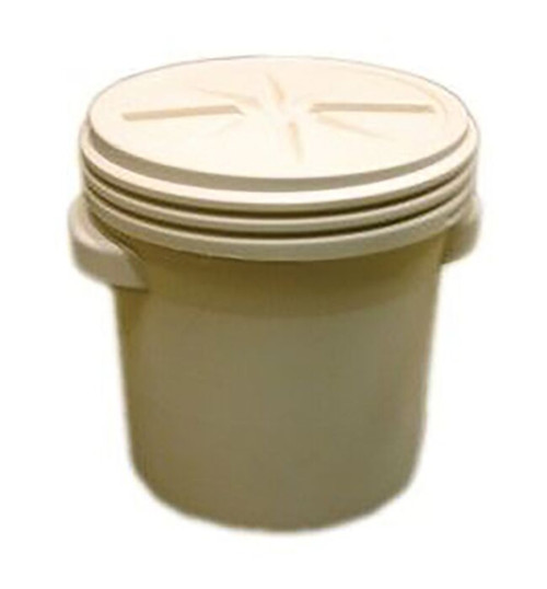 Eagle 1650BEI Beige High Density Polyethylene Barrel Drum - Each