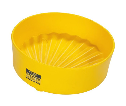 Eagle 1662 Yellow High Density Polyethylene Drum Funnel - Each