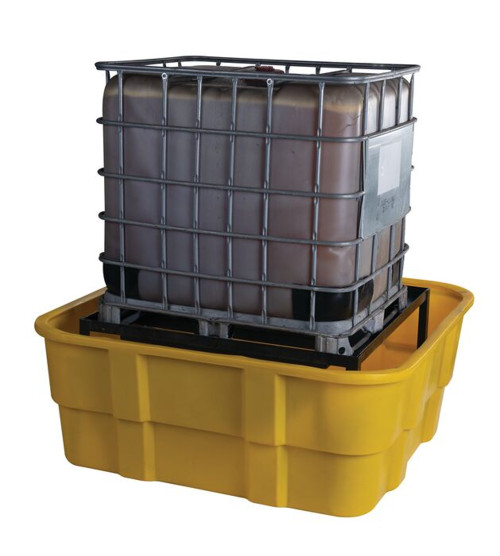 Justrite 1680 10000 lb Yellow IBC Containment Unit - Each