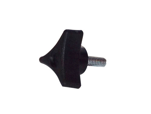 Justrite 26801 Black Smoker's Ceasefire Cigarette Butt Receptacle Replacement Screw Knob - Each