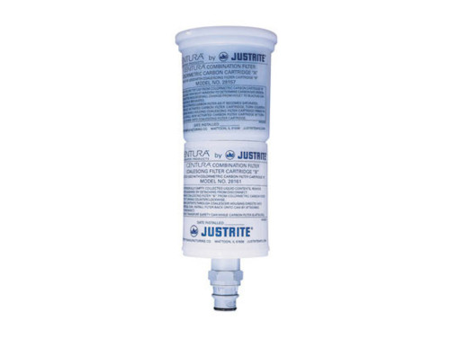 Justrite 28161 White Plastic Coalescing/Carbon Filter - Each