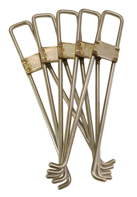 Justrite 28332 Stainless Steel wire Upright Support Replacement Rigid-Lock QuickBerm Upright Wire Support - 5/Pack