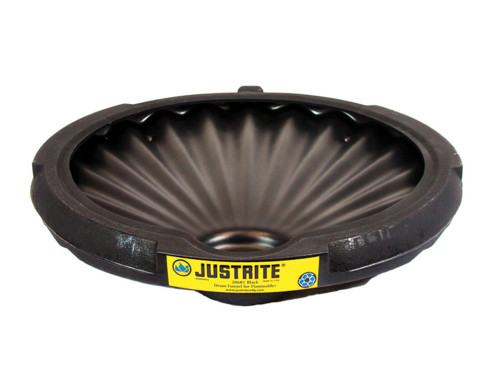 Justrite 28689 Black Polyethylene Replacement Drum Funnel - Each