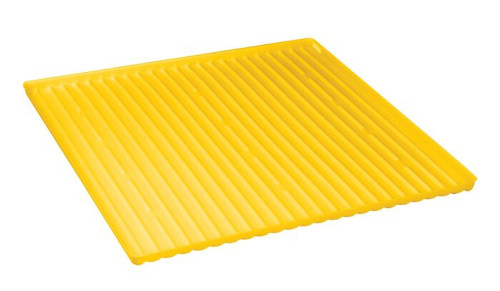 Justrite 29054 Yellow Polyethylene Tray and Sump combination - Each