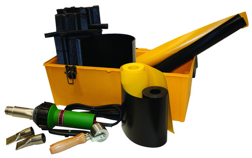 Eagle 82BRK Black PVC Coated Fabric Berm Repair Kit - Each