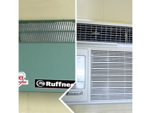 Justrite 915309 Green/Bone Explosion Proof Heater and Air Conditioner Package - Each