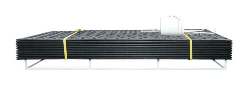 Checkers Safety AMCP3HH8 120 Ton Black Ground Protection Mat - 12/Pack
