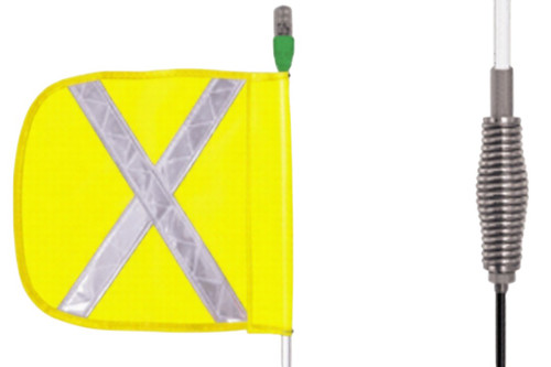 Checkers Safety AP6.16YW.AF 16 x 16 in Yellow All-Purpose Lighted Warning Whip - Each