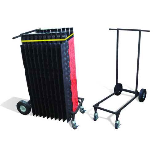 Checkers Safety CT4W-ST Black 4 Wheel Transport Cart - Each