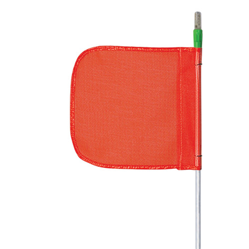 Checkers Safety FS10L-QD-O 12 x 11 in Plain Orange General Purpose Non-Lighted Warning Whip - Each