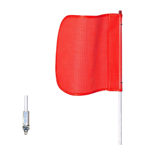 Checkers Safety FS12-16-O 16 x 16 in Plain Orange General Purpose Non-Lighted Warning Whip - Each