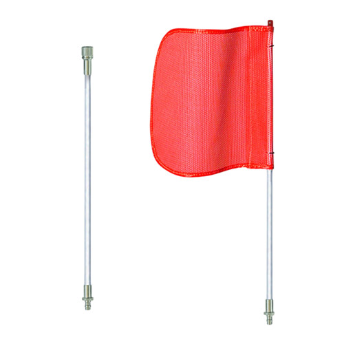 Checkers Safety FS12-SPQD-O 12 x 11 in Plain Orange General Purpose Non-Lighted Warning Whip - Each