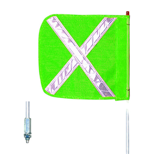 Checkers Safety FS12X-16-G 16 x 16 in Green General Purpose Non-Lighted Warning Whip - Each