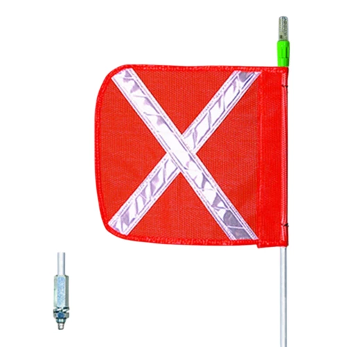 Checkers Safety FS12XL-O 12 x 11 in Orange General Purpose Non-Lighted Warning Whip - Each