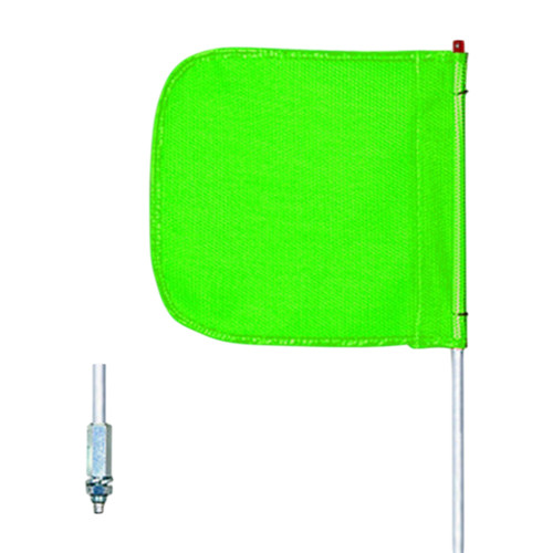 Checkers Safety FS3-16-G 16 x 16 in Plain Green General Purpose Non-Lighted Warning Whip - Each