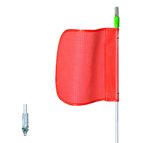 Checkers Safety FS3L-16-O 16 x 16 in Plain Orange General Purpose Non-Lighted Warning Whip - Each