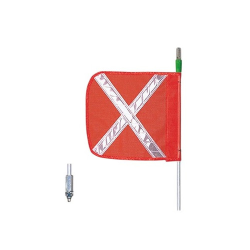 Checkers Safety FS3XL-O-ST/SH 12 x 11 in Orange General Purpose Non-Lighted Warning Whip - Each
