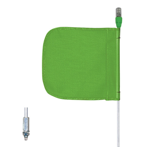 Checkers Safety FS5L-G 12 x 11 in Plain Green General Purpose Non-Lighted Warning Whip - Each