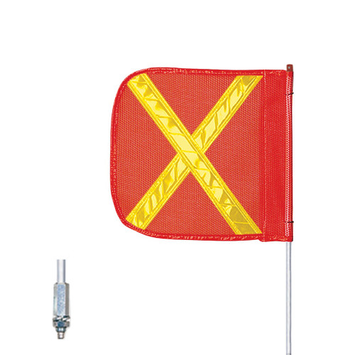 Checkers Safety FS5XY-O 12 x 11 in Orange General Purpose Non-Lighted Warning Whip - Each