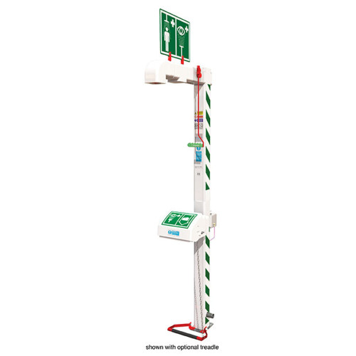 Justrite H5G45G-1H 1-1/4 in Male 20 gpm Freeze Protected Hughes Combination Shower - Each