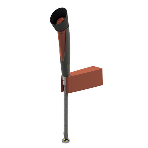 Hughes OPT100 10.8 in H x 2.7 in W x 2.7 in D Exterior Handheld Drench Hose Eyewash Station - Each