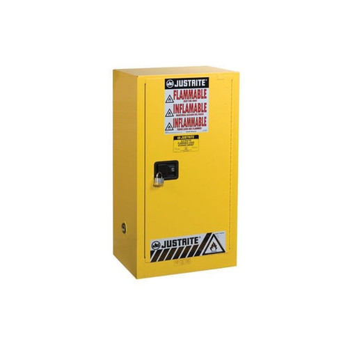 Justrite 8424382 15 gal Royal Blue Under Fume Hood Hazardous Material Cabinet - Each
