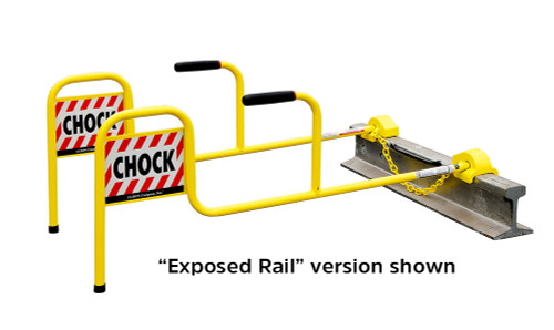 Aldon Ergonomic C-1 Double Chock with Flag for Flush Rail (4011-17)