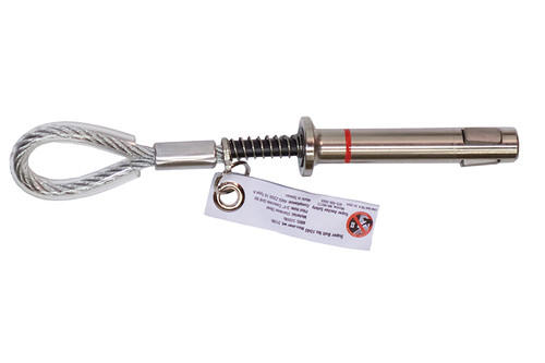 Super Anchor Safety 1040 Super Bolt 304 Stainless Steel Temporary Concrete Anchor - Each