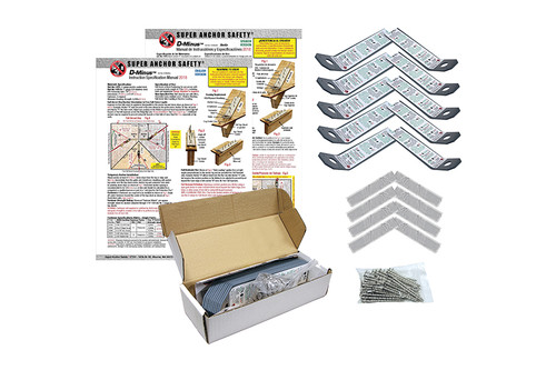Super Anchor Safety 1075 Gray Powder Steel 11 ga D-Minus Anchor