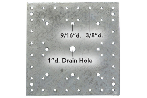 Super Anchor Safety 1084-BPG 16 in 16 in Anchor Backer Plate - Each