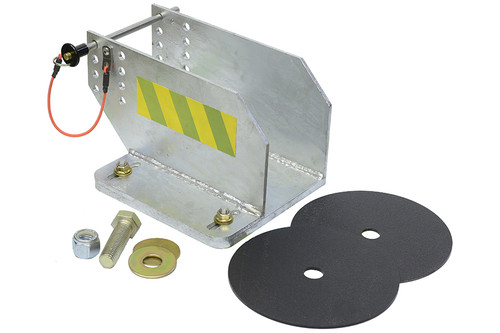 Super Anchor Safety 1215C-UH Hot Dipped Galvanized Steel Universal Self Retracting Lifeline Holder Kit - Each