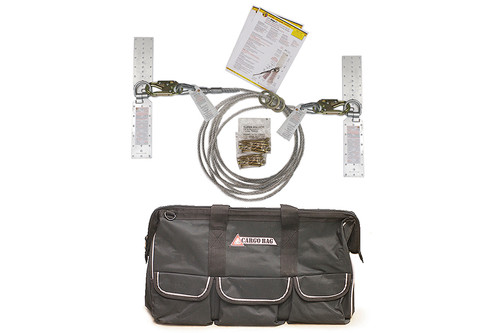 Super Anchor Safety 1323 23 ft 20 ft 30 deg Horizontal Fall Protection Lifeline Kit - Each