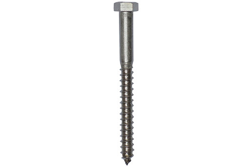 Super Anchor Safety 2080S-3.0 18-8 Stainless Steel 3/8 in Dia x 3 in L Lag Bolt with Flat Washer - 20/Pack