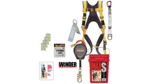 Super Anchor Safety 3204-20 MAX-S Pro-Series 300 lb 20 ft Fall Protection Safety Kit with SuperGrab - 1/Box