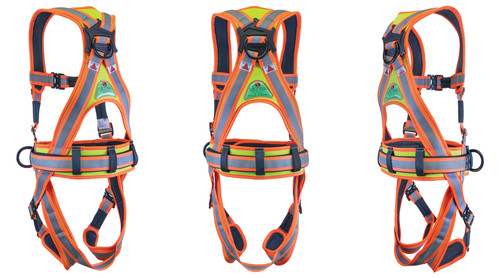Super Anchor Safety 6160 Deluxe 100% Polyester Full Body Harness - Each