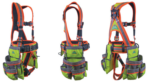 Super Anchor Safety 6161 Deluxe 100% Polyester Full Body Harness - Each