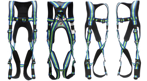 Super Anchor Safety PD-6101 Pro-Deluxe 1-3/4 in Polyester Full Body Harness - Each
