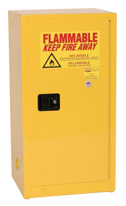 Justrite 1905X 18 gauge Steel Space Saver Flammable Liquid Safety Cabinet - Each
