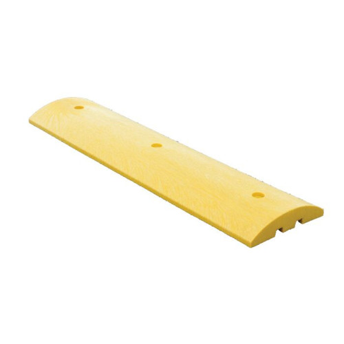 Justrite SB4D 100% Recycled Solid Plastic Yellow Speed Bump - Each