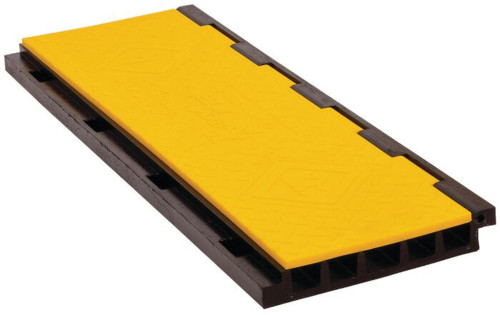 Checkers Safety YJ5-125-AMS-CTR-Y/B Polyurethane Modular Accessibility System Cable Protector Center Section - 1/Pack