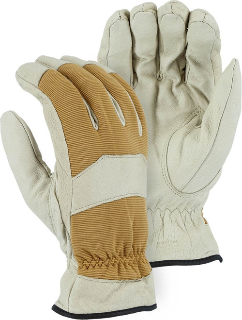 Majestic Glove 1572 Pigskin/Knit Winter Lined Driver's Gloves, Multiple Sizes Available