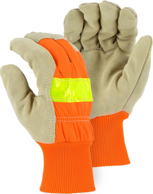 Majestic Glove 1961 Split Pigskin Leather Winter Lined Work Gloves, Multiple Sizes Available