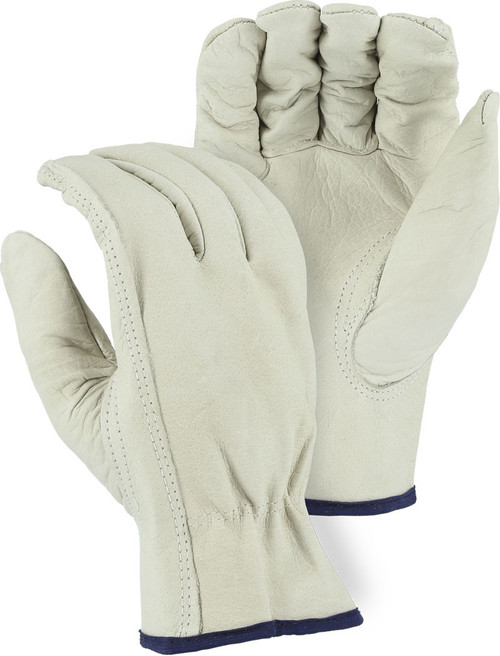 Majestic Glove 2510B Grain Cowhide Leather Gunn Cut Driver's Gloves, Multiple Sizes Available