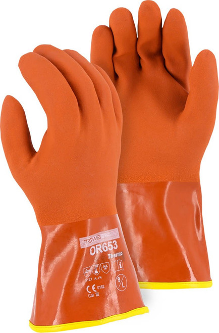 Majestic Glove 3703 Double Dipped PVC Winter Lined Gloves, Multiple Sizes Available