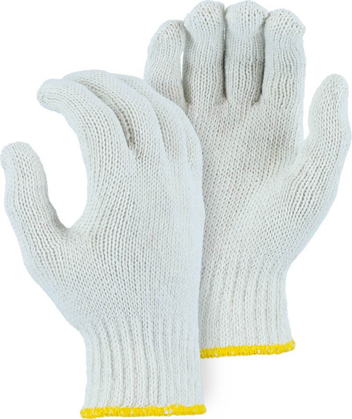 Majestic Glove 3806W- 55% Cotton 45% Polyester Heavy Weight String Knit Gloves