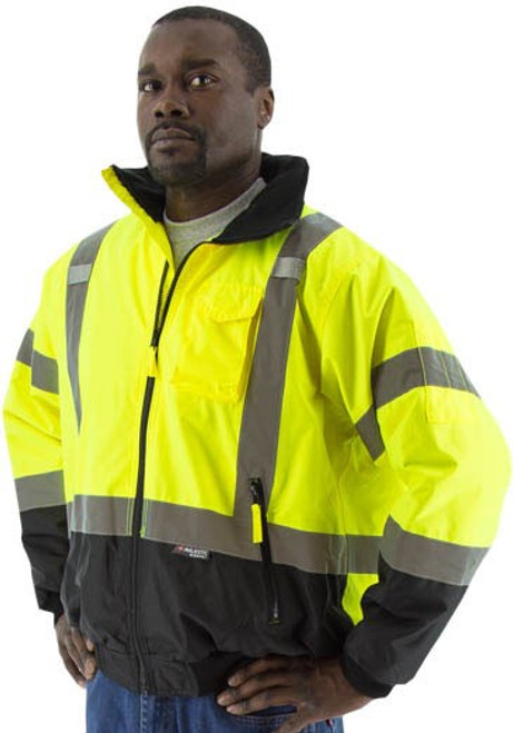 Majestic Glove 75-1311 Polyester Bomber Waterproof Jacket with Hood, Multiple Sizes Available