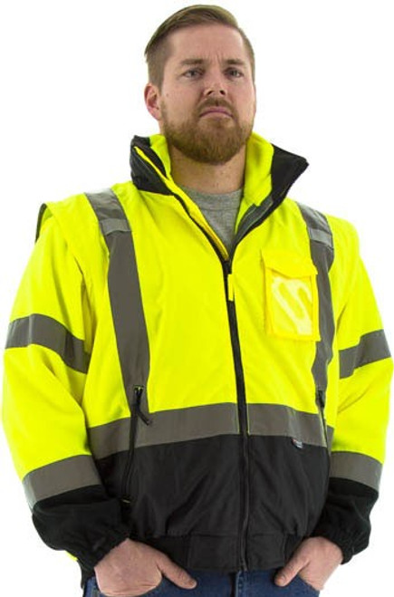 Majestic Glove 75-1383 Polyester Bomber Waterproof Jacket with Hood, Multiple Sizes Available