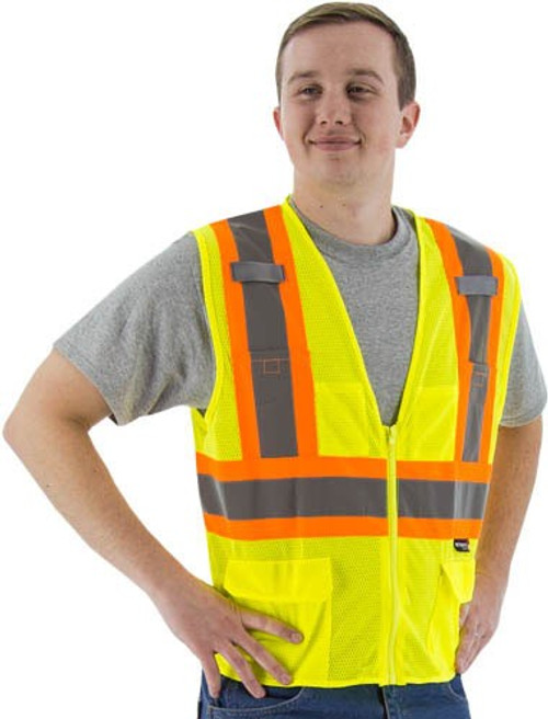 Majestic Glove 75-3209 100% Mesh Polyester Safety Mesh Vest, Multiple Sizes and Colors Available
